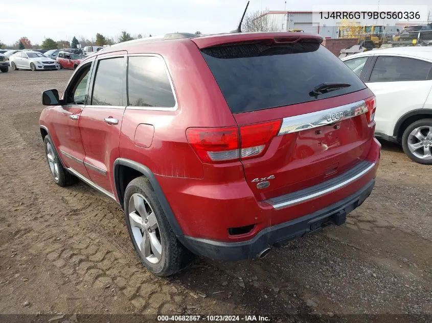 2011 Jeep Grand Cherokee Overland VIN: 1J4RR6GT9BC560336 Lot: 40682867