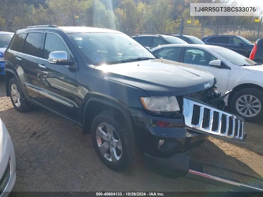 2011 Jeep Grand Cherokee Limited VIN: 1J4RR5GT3BC533076 Lot: 40684133