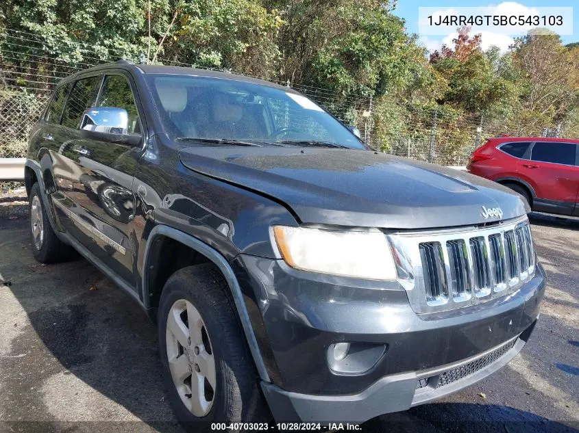 2011 Jeep Grand Cherokee Laredo VIN: 1J4RR4GT5BC543103 Lot: 40703023