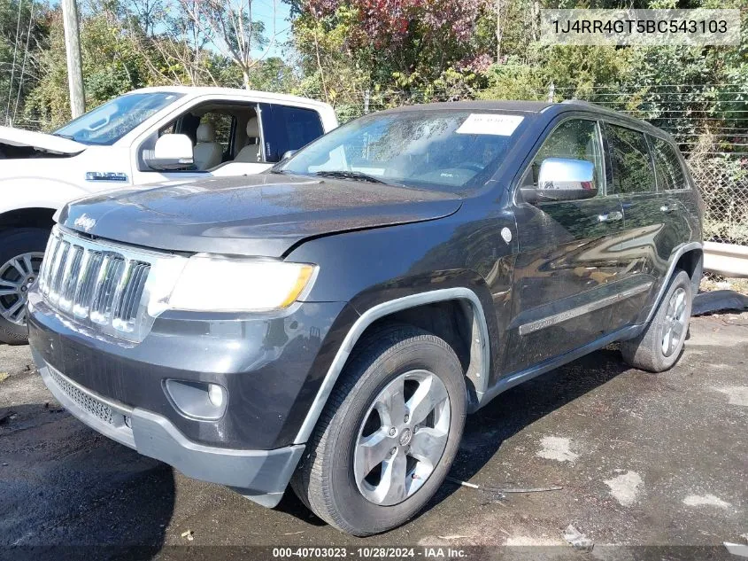 2011 Jeep Grand Cherokee Laredo VIN: 1J4RR4GT5BC543103 Lot: 40703023