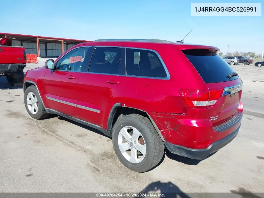 2011 Jeep Grand Cherokee Laredo VIN: 1J4RR4GG4BC526991 Lot: 40704254