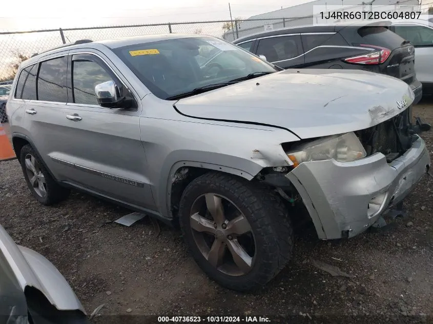 2011 Jeep Grand Cherokee Overland VIN: 1J4RR6GT2BC604807 Lot: 40736523