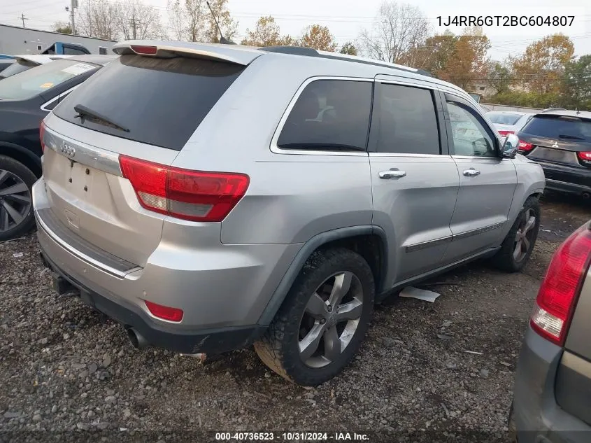 2011 Jeep Grand Cherokee Overland VIN: 1J4RR6GT2BC604807 Lot: 40736523