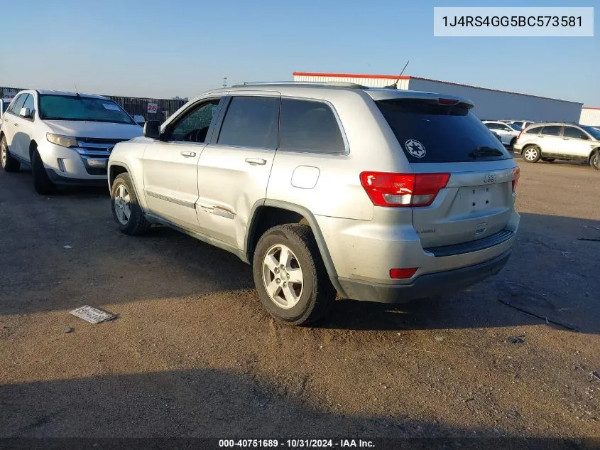 2011 Jeep Grand Cherokee Laredo VIN: 1J4RS4GG5BC573581 Lot: 40751689