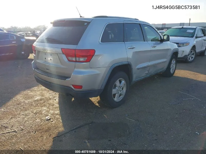 2011 Jeep Grand Cherokee Laredo VIN: 1J4RS4GG5BC573581 Lot: 40751689