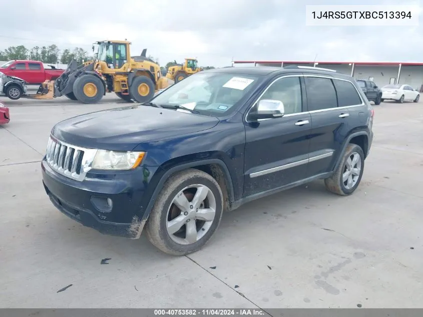 2011 Jeep Grand Cherokee Limited VIN: 1J4RS5GTXBC513394 Lot: 40753582