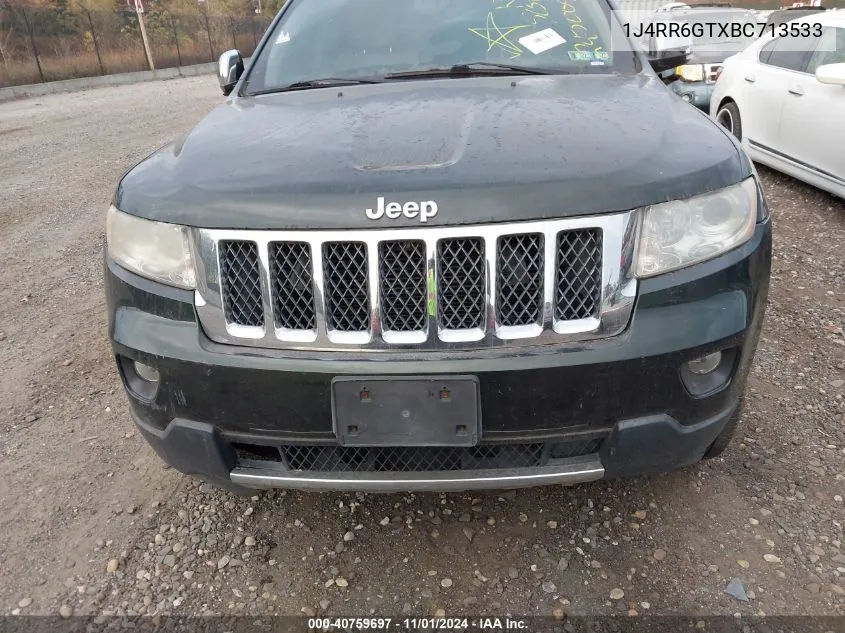 2011 Jeep Grand Cherokee Overland VIN: 1J4RR6GTXBC713533 Lot: 40759697