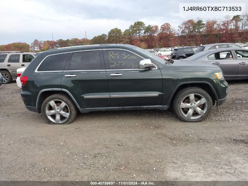 2011 Jeep Grand Cherokee Overland VIN: 1J4RR6GTXBC713533 Lot: 40759697