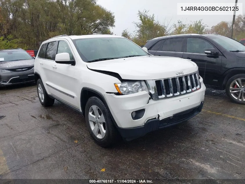 2011 Jeep Grand Cherokee Laredo VIN: 1J4RR4GG0BC602125 Lot: 40765157