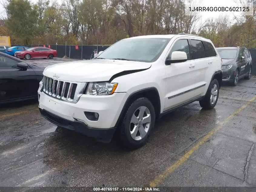 2011 Jeep Grand Cherokee Laredo VIN: 1J4RR4GG0BC602125 Lot: 40765157