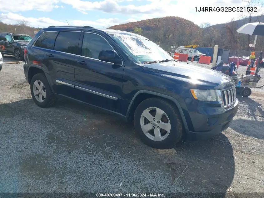 2011 Jeep Grand Cherokee Laredo VIN: 1J4RR4GG2BC521532 Lot: 40769497