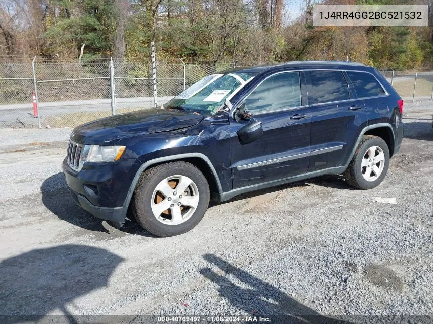 2011 Jeep Grand Cherokee Laredo VIN: 1J4RR4GG2BC521532 Lot: 40769497