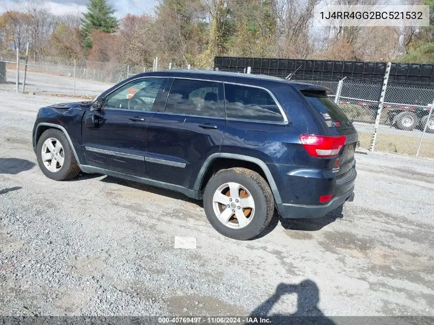 2011 Jeep Grand Cherokee Laredo VIN: 1J4RR4GG2BC521532 Lot: 40769497