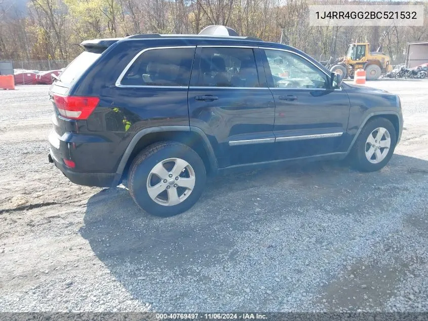 2011 Jeep Grand Cherokee Laredo VIN: 1J4RR4GG2BC521532 Lot: 40769497