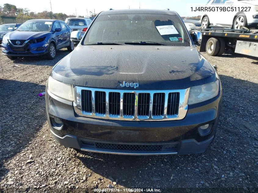 2011 Jeep Grand Cherokee Limited VIN: 1J4RR5GT9BC511227 Lot: 40779776