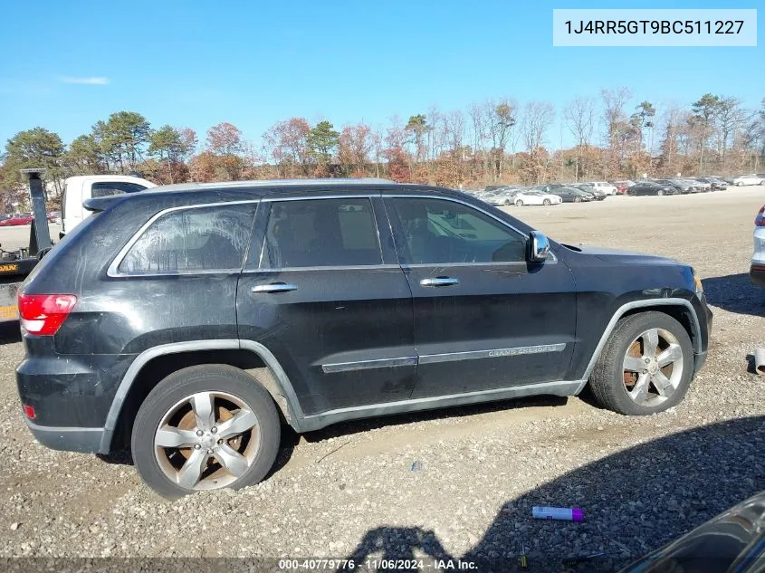 2011 Jeep Grand Cherokee Limited VIN: 1J4RR5GT9BC511227 Lot: 40779776