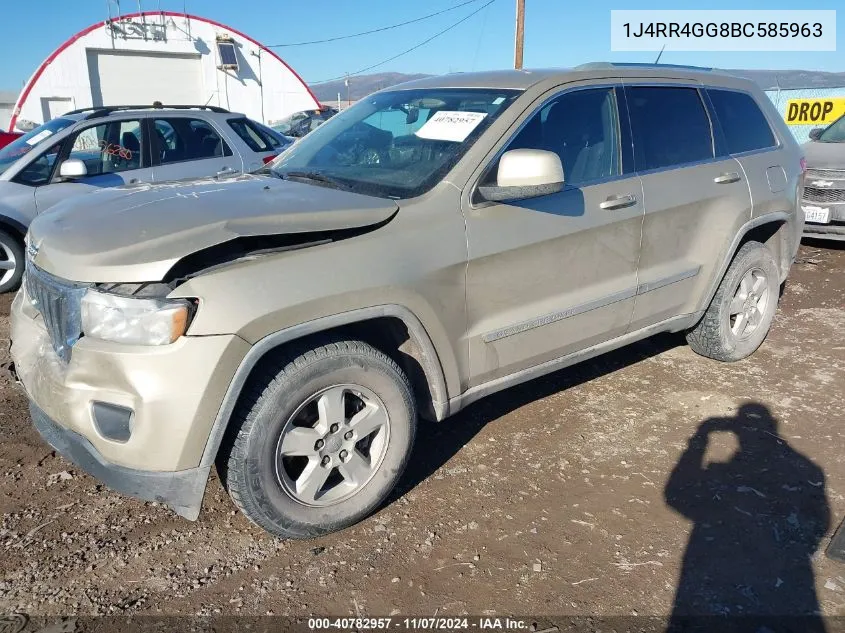 2011 Jeep Grand Cherokee Laredo VIN: 1J4RR4GG8BC585963 Lot: 40782957