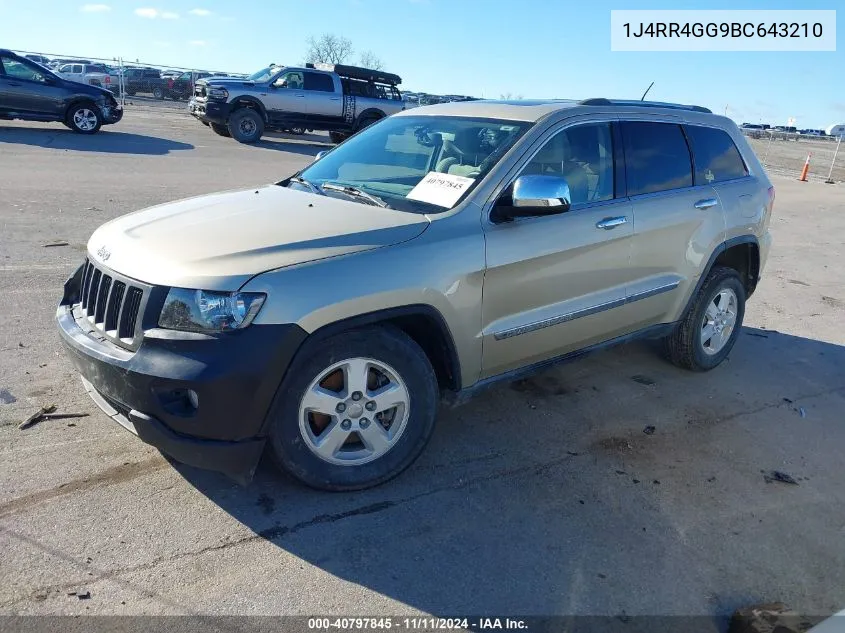 2011 Jeep Grand Cherokee Laredo VIN: 1J4RR4GG9BC643210 Lot: 40797845