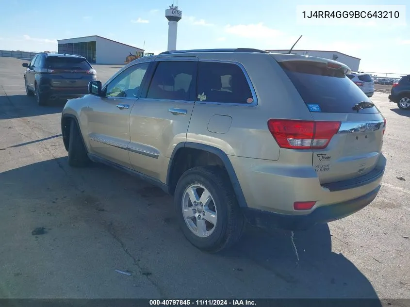 2011 Jeep Grand Cherokee Laredo VIN: 1J4RR4GG9BC643210 Lot: 40797845