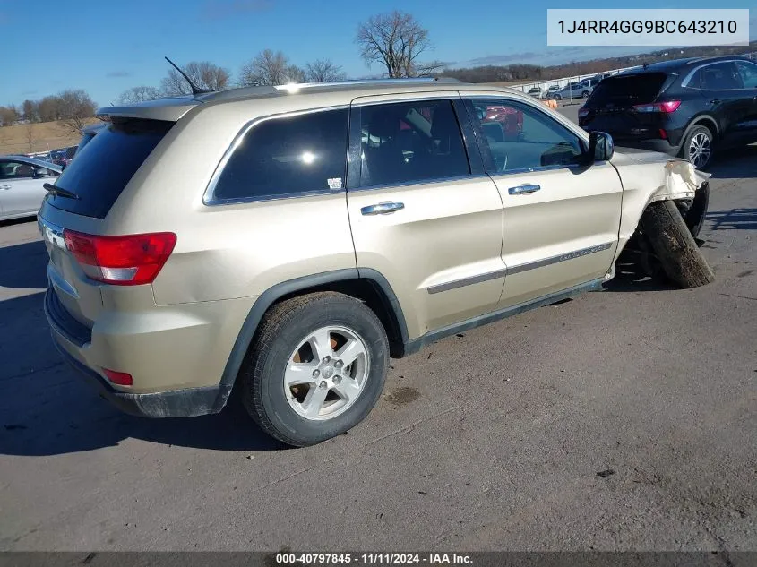 2011 Jeep Grand Cherokee Laredo VIN: 1J4RR4GG9BC643210 Lot: 40797845