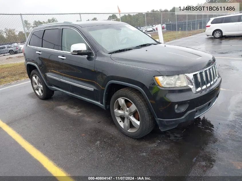 2011 Jeep Grand Cherokee Limited VIN: 1J4RS5GT1BC611486 Lot: 40804147