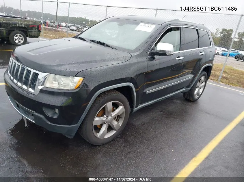 2011 Jeep Grand Cherokee Limited VIN: 1J4RS5GT1BC611486 Lot: 40804147