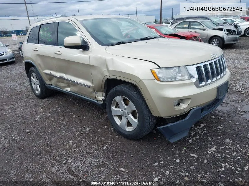 2011 Jeep Grand Cherokee Laredo VIN: 1J4RR4GG6BC672843 Lot: 40810348