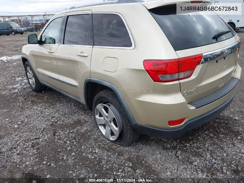 2011 Jeep Grand Cherokee Laredo VIN: 1J4RR4GG6BC672843 Lot: 40810348