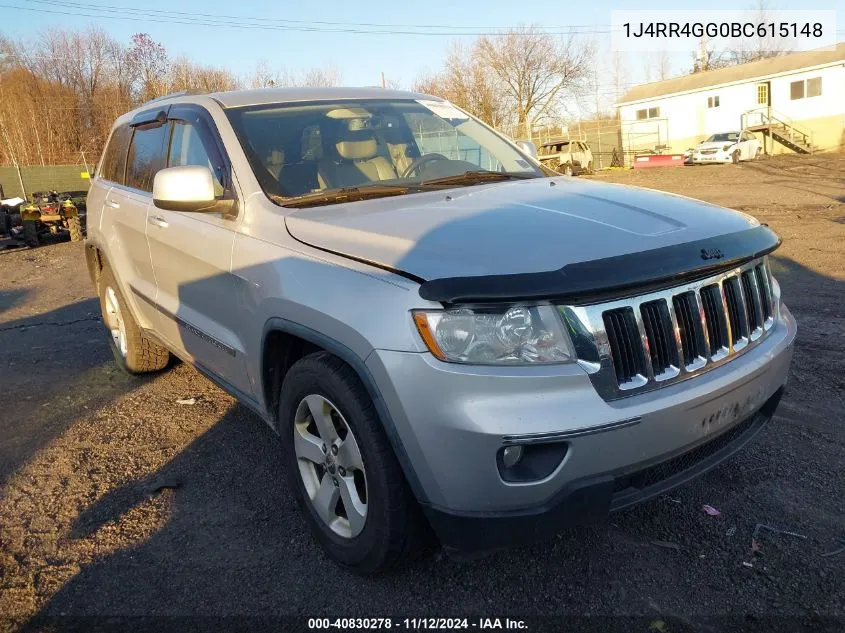 2011 Jeep Grand Cherokee Laredo VIN: 1J4RR4GG0BC615148 Lot: 40830278