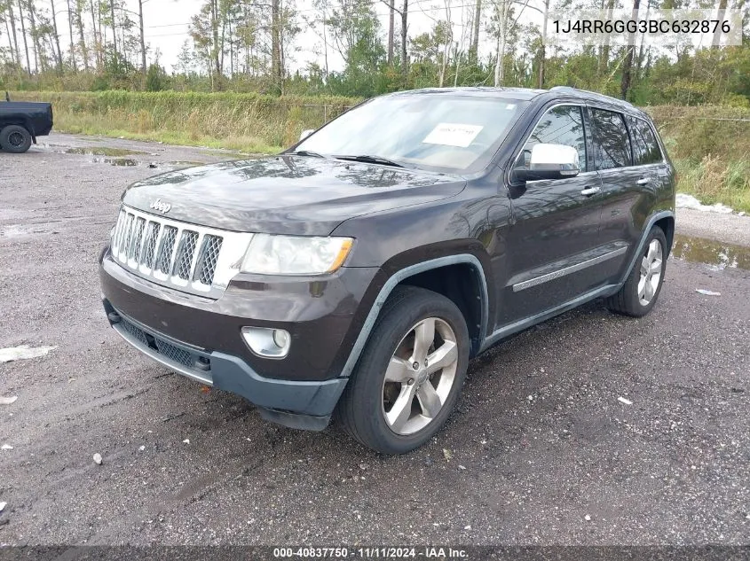 2011 Jeep Grand Cherokee Overland VIN: 1J4RR6GG3BC632876 Lot: 40837750