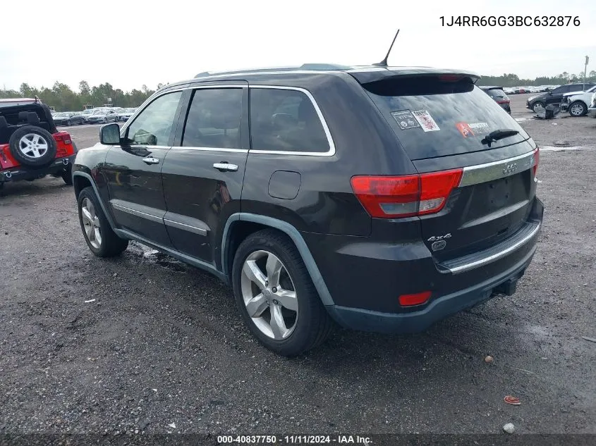 2011 Jeep Grand Cherokee Overland VIN: 1J4RR6GG3BC632876 Lot: 40837750