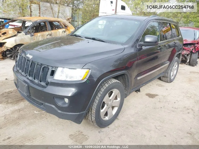 2012 Jeep Grand Cherokee Laredo VIN: 1C4RJFAG6CC254768 Lot: 12120528