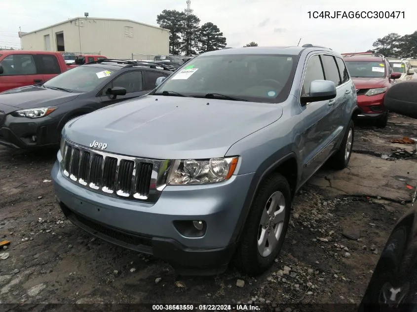 2012 Jeep Grand Cherokee Laredo VIN: 1C4RJFAG6CC300471 Lot: 38543550