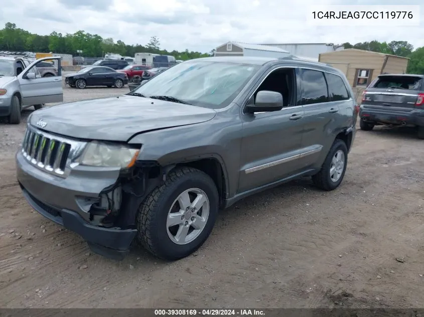 2012 Jeep Grand Cherokee Laredo VIN: 1C4RJEAG7CC119776 Lot: 39308169