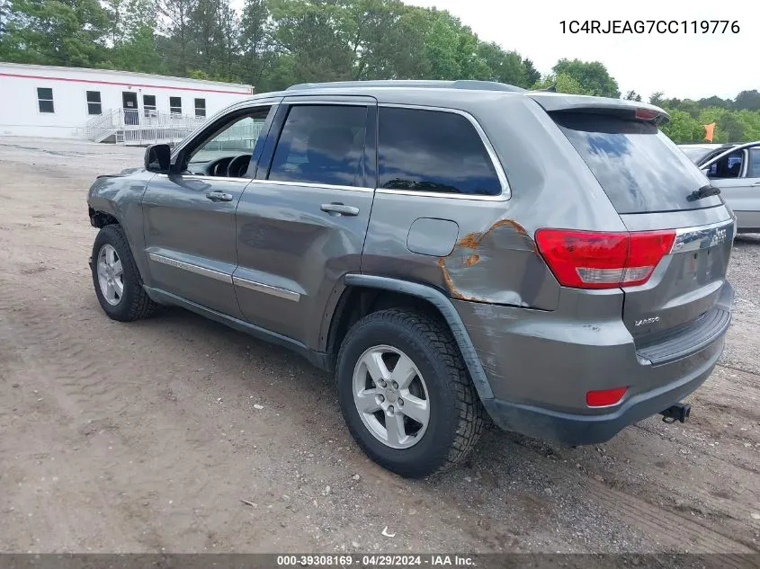 2012 Jeep Grand Cherokee Laredo VIN: 1C4RJEAG7CC119776 Lot: 39308169