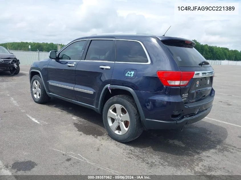 1C4RJFAG9CC221389 2012 Jeep Grand Cherokee Laredo