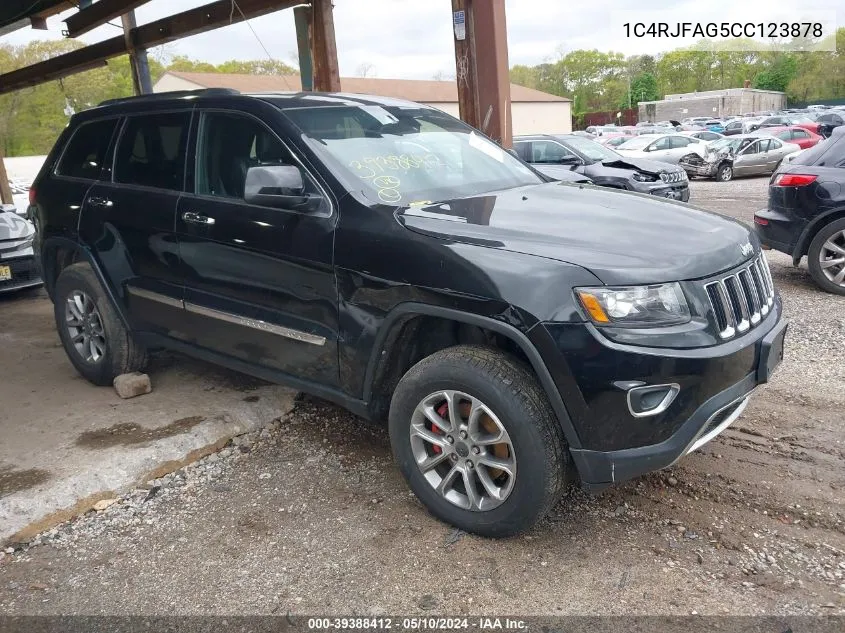 2012 Jeep Grand Cherokee Laredo VIN: 1C4RJFAG5CC123878 Lot: 39388412