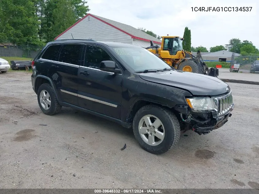 2012 Jeep Grand Cherokee Laredo VIN: 1C4RJFAG1CC134537 Lot: 39648332