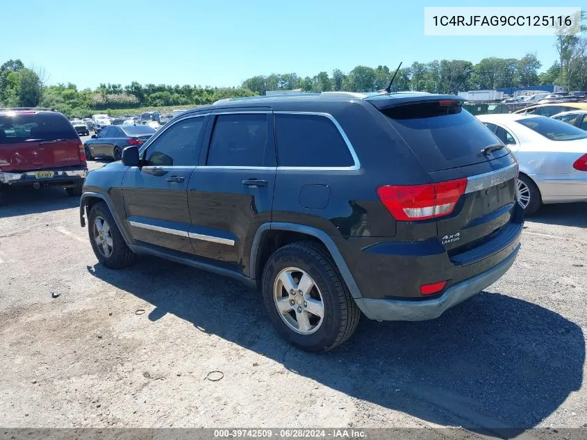 2012 Jeep Grand Cherokee Laredo VIN: 1C4RJFAG9CC125116 Lot: 39742509