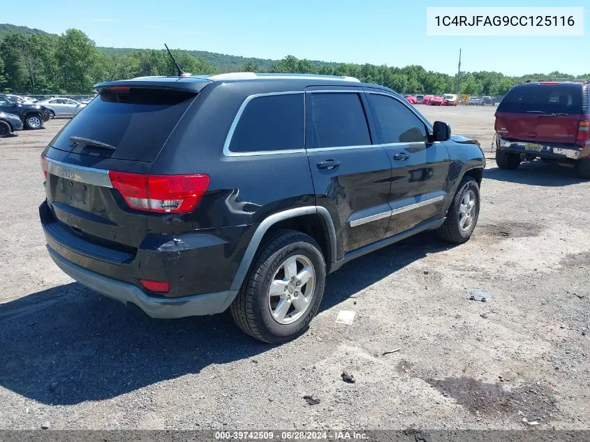 2012 Jeep Grand Cherokee Laredo VIN: 1C4RJFAG9CC125116 Lot: 39742509