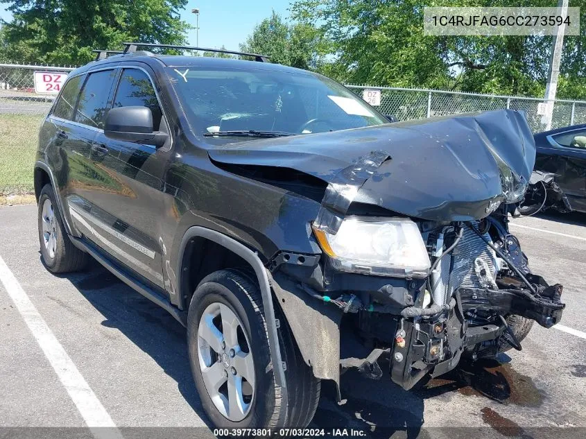 2012 Jeep Grand Cherokee Laredo VIN: 1C4RJFAG6CC273594 Lot: 39773801