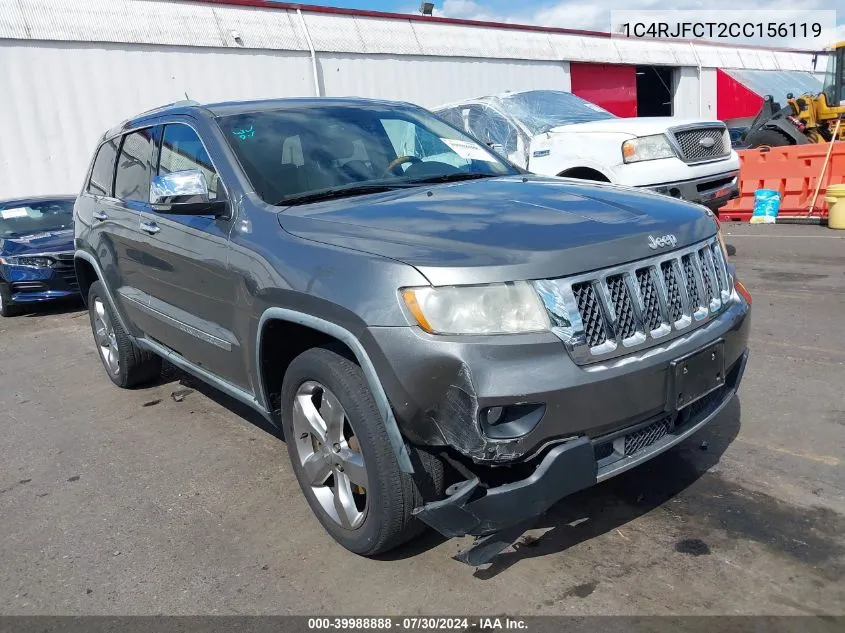 1C4RJFCT2CC156119 2012 Jeep Grand Cherokee Overland