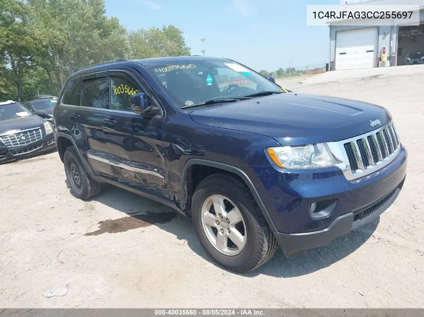 2012 Jeep Grand Cherokee Laredo VIN: 1C4RJFAG3CC255697 Lot: 40035660