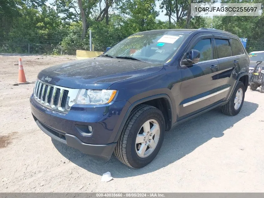 1C4RJFAG3CC255697 2012 Jeep Grand Cherokee Laredo