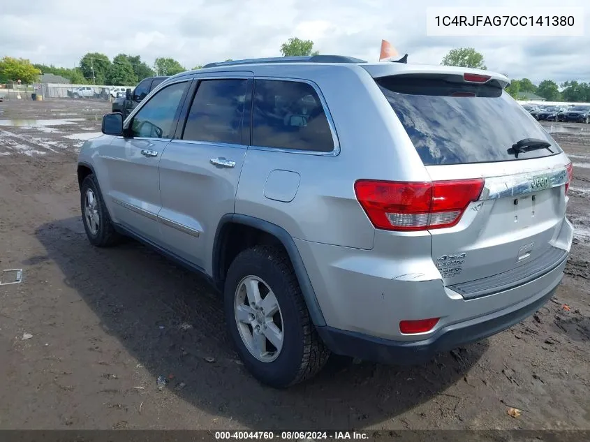 1C4RJFAG7CC141380 2012 Jeep Grand Cherokee Laredo