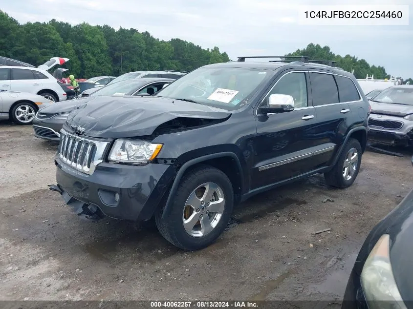 2012 Jeep Grand Cherokee Limited VIN: 1C4RJFBG2CC254460 Lot: 40062257