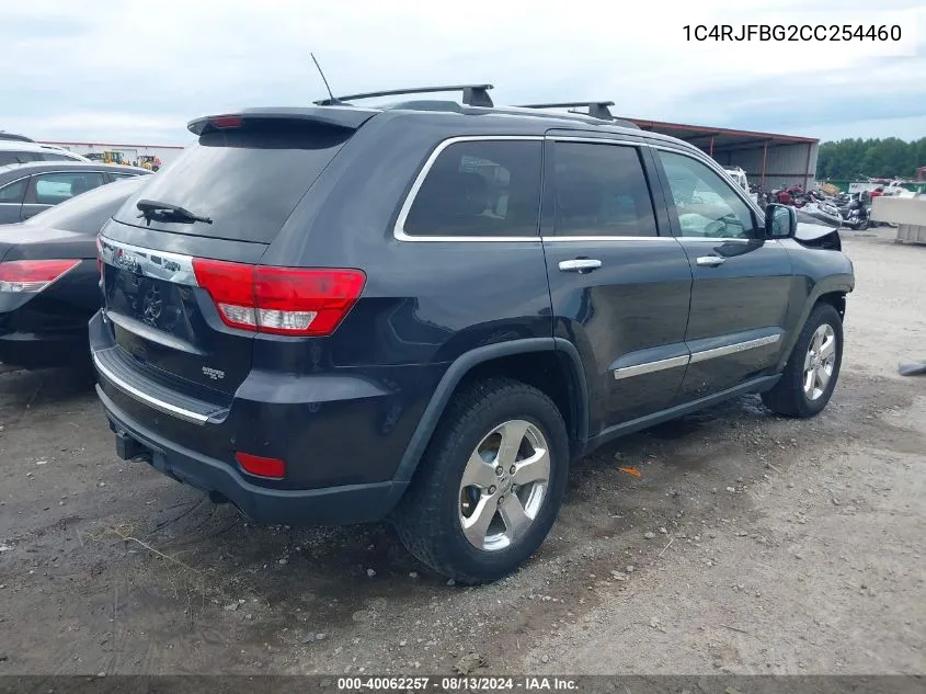 2012 Jeep Grand Cherokee Limited VIN: 1C4RJFBG2CC254460 Lot: 40062257