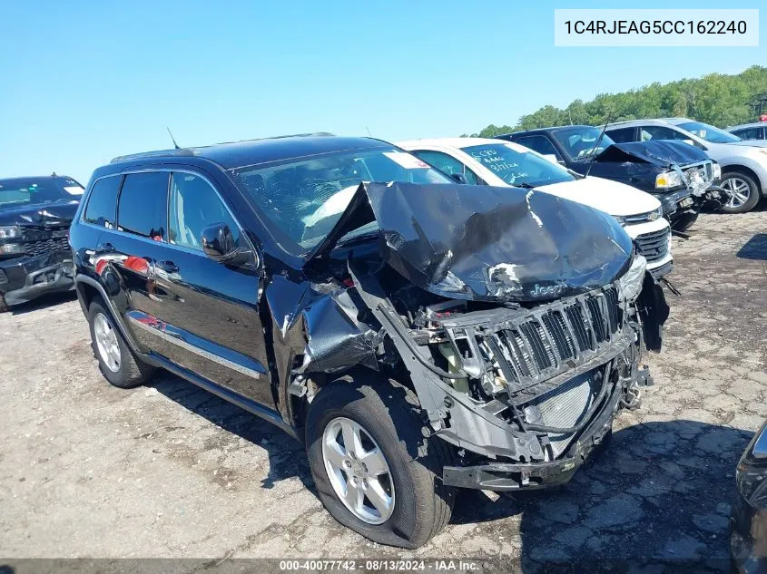 2012 Jeep Grand Cherokee Laredo VIN: 1C4RJEAG5CC162240 Lot: 40077742