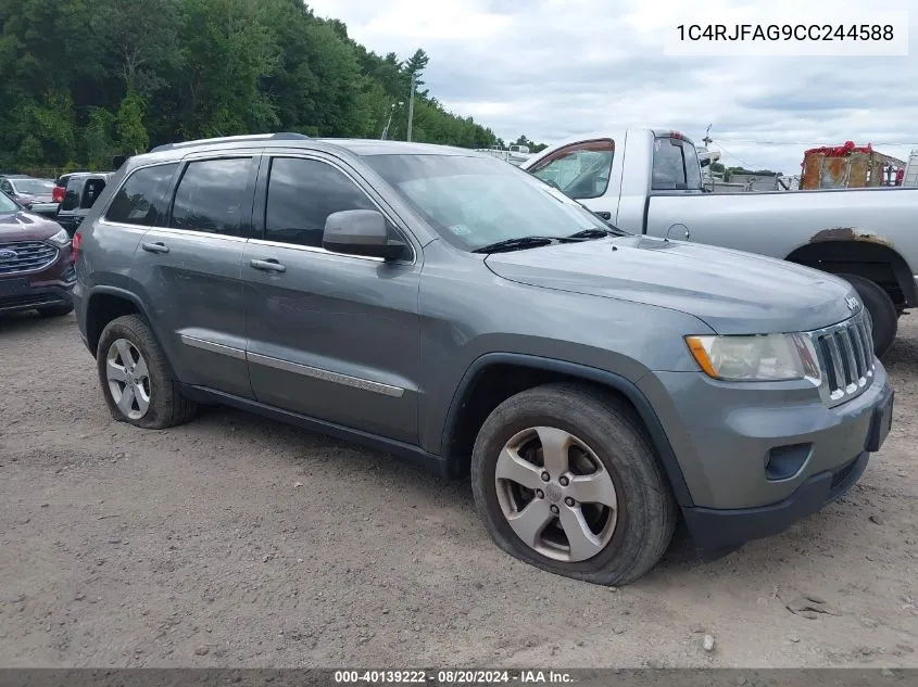 2012 Jeep Grand Cherokee Laredo VIN: 1C4RJFAG9CC244588 Lot: 40139222