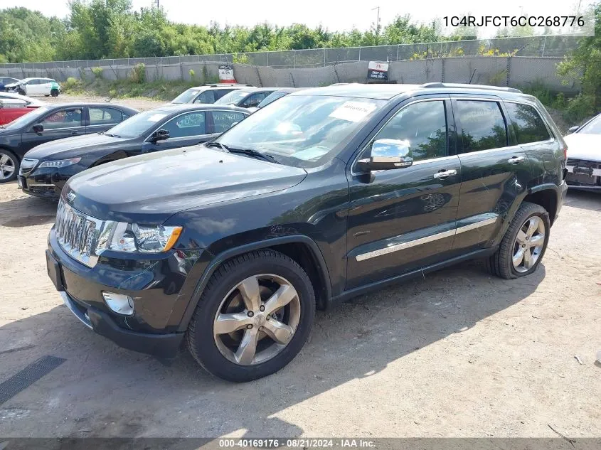 2012 Jeep Grand Cherokee Overland VIN: 1C4RJFCT6CC268776 Lot: 40169176